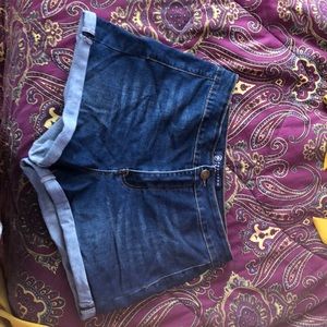 Fashion Nova Cuffed Denim Shorts